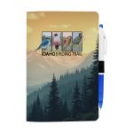 5" x 7" Sewn Paper Cover Notebook with Pen-4