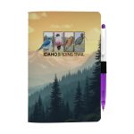 5" x 7" Sewn Paper Cover Notebook with Pen-10