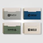 Lino FSC Paper Spiral Binding Horizontal Pocket Notebook - A6 - Silkscreen-1