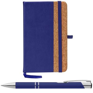Miller Cork Notebook & Tres-Chic Pen Gift Set - Silkscreen-1