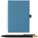 Terra Recycled Milk Carton Hard Cover Spiral A5 Notebook & Reborn Pen Set - Full-Color Inkjet-3