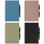 Terra Recycled Milk Carton Hard Cover Spiral A5 Notebook & Reborn Pen Set - Full-Color Inkjet-6