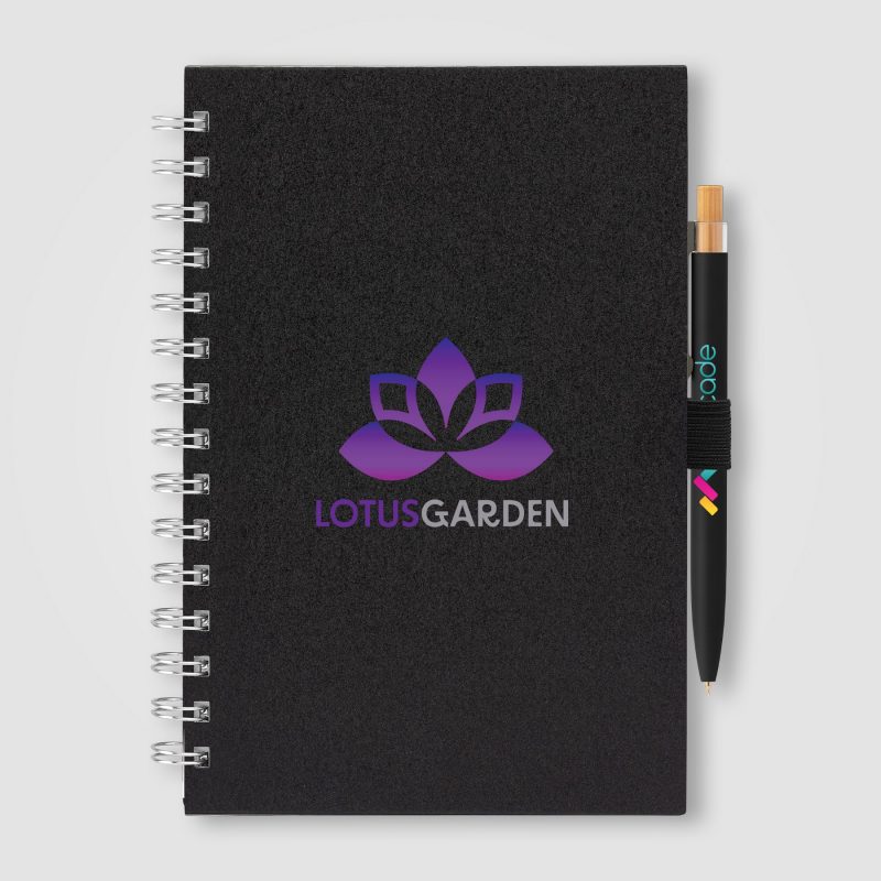 Terra Recycled Milk Carton Hard Cover Spiral A5 Notebook & Reborn Pen Set - Full-Color Inkjet-7