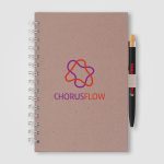 Terra Recycled Milk Carton Hard Cover Spiral A5 Notebook & Reborn Pen Set - Full-Color Inkjet-10