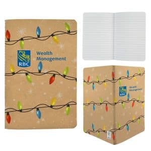 5" x 7" Sewn Paper Cover Holiday Notebook-1