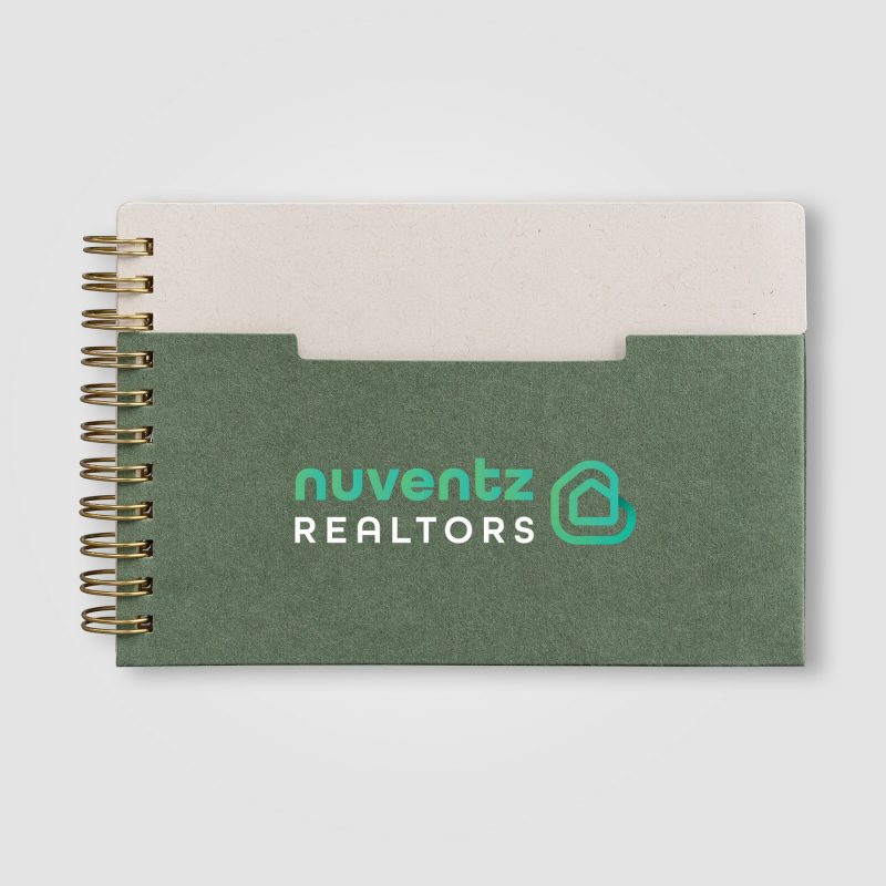 Lino FSC Paper Spiral Binding Horizontal Pocket Notebook - A6-5