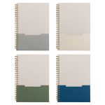 Lino FSC Paper Spiral Binding Vertical Pocket Notebook - A5-2