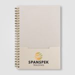 Lino FSC Paper Spiral Binding Vertical Pocket Notebook - A5-4
