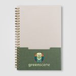 Lino FSC Paper Spiral Binding Vertical Pocket Notebook - A5-5