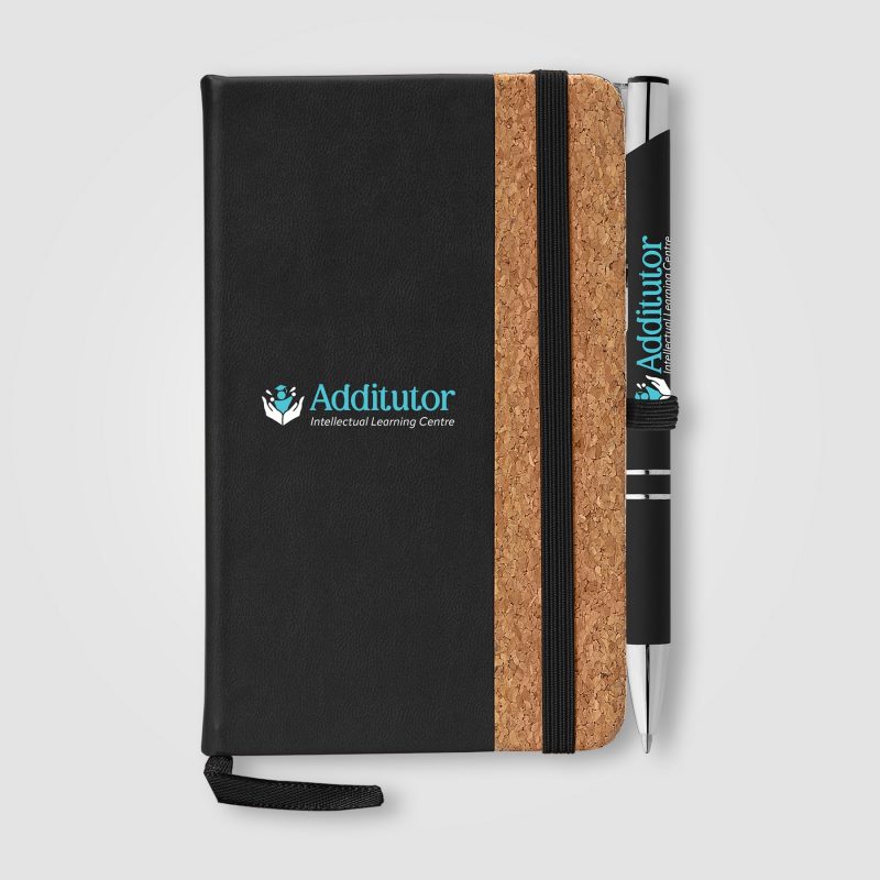 Miller Cork Notebook & Tres-Chic Pen Gift Set-3