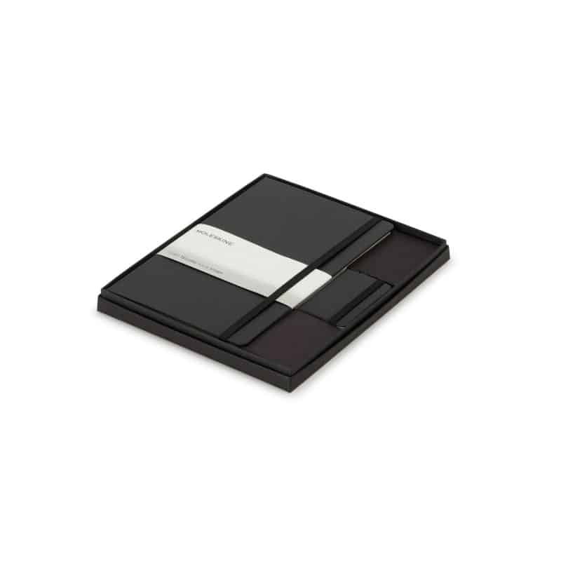 Moleskine Large Notebook and Mini Notebook Charm Gift Set - Black-2
