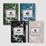 Slate FSC Paper Marble Hardcover Composition Notebook ? A5-1