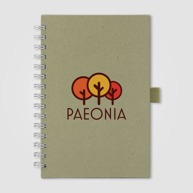 Terra Recycled Milk Carton Hard Cover Spiral Notebook - A5-4