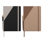 Xanadu Recycled PU Two-Tone Refillable Pen Set Notebook - A5-2