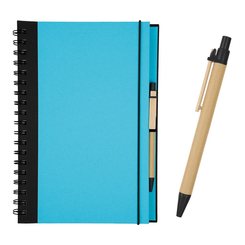 Eco-inspired 7" X 10" Spiral Notebook & Pen-7