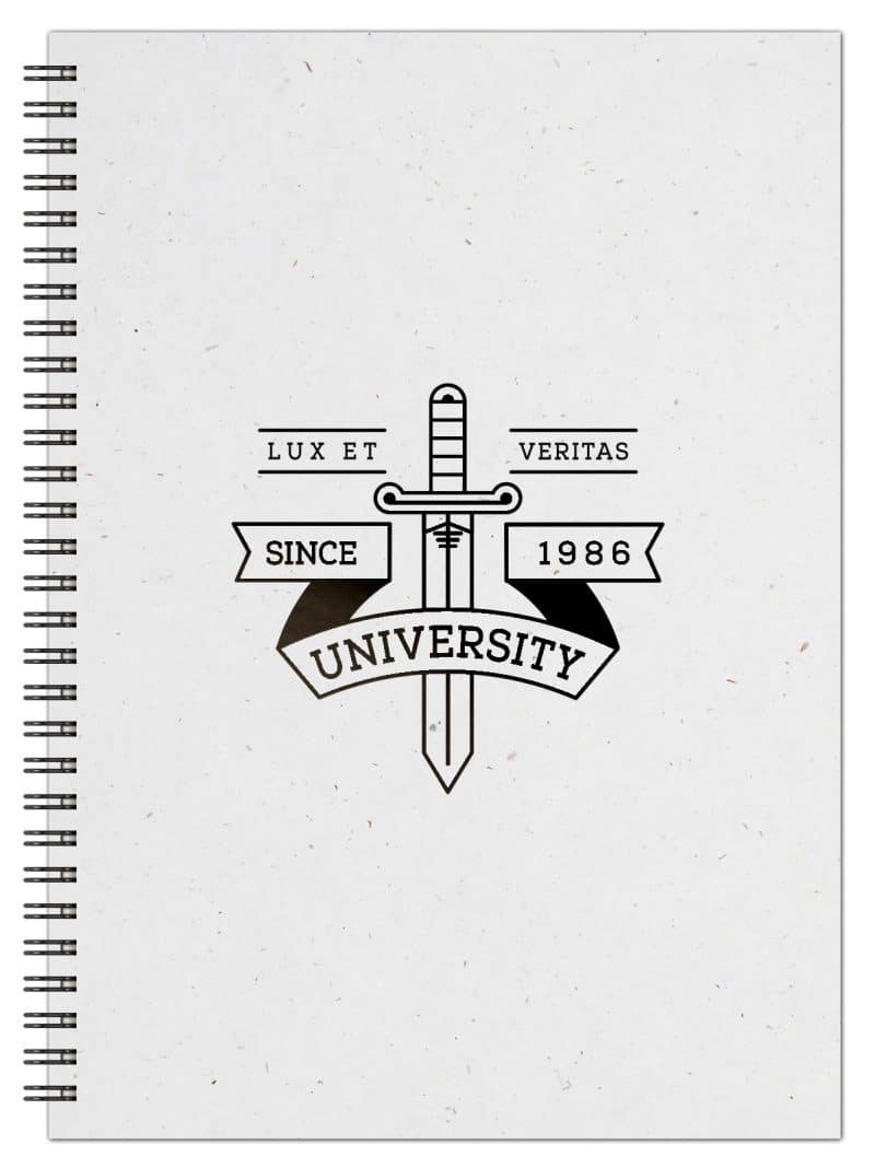 SlimLine Neutral NoteBook (7" x 10")-1