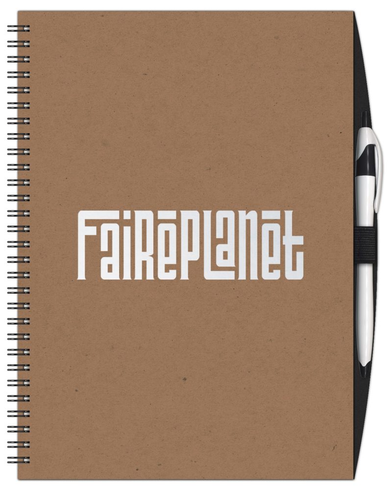 SlimLine Neutral NoteBook w/ Penport (7" x 10")-1