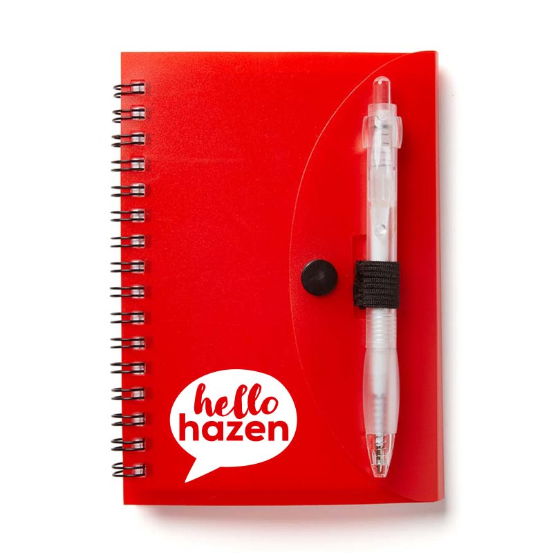 Eco Spiral Notebook with Cardinal Pen-3