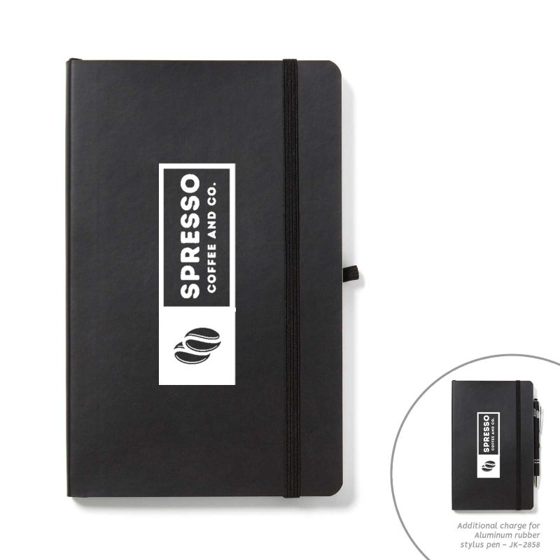 RPET Soft Cover Journal Notebook with Pen Loop-3