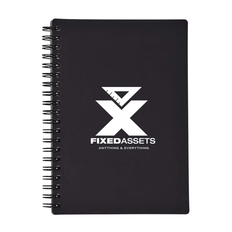 Rubbery Spiral Notebook with Recycled paper-3