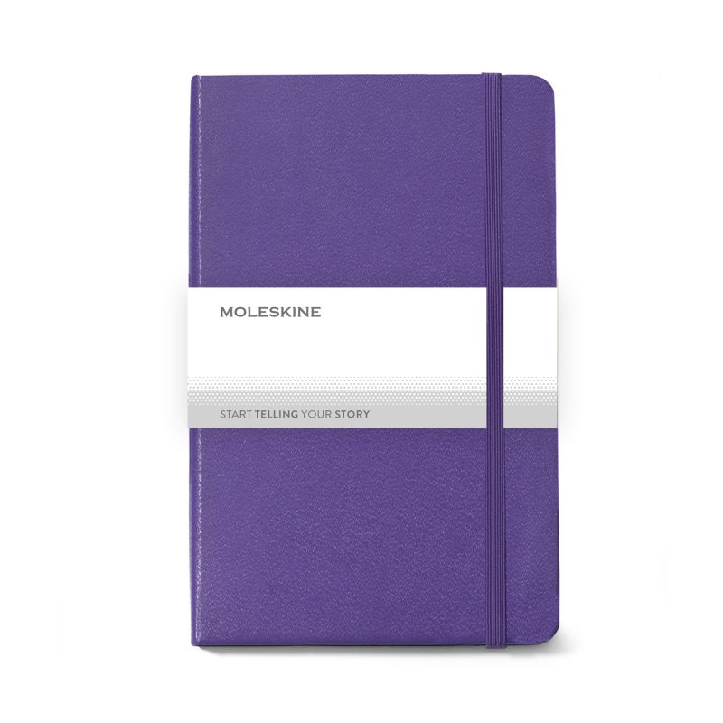 Moleskine Hard Cover Ruled Large Notebook - Brilliant Violet-5