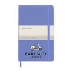 Moleskine Hard Cover Ruled Large Notebook - Hydrangea Blue-3