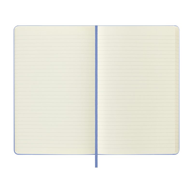 Moleskine Hard Cover Ruled Large Notebook - Hydrangea Blue-5