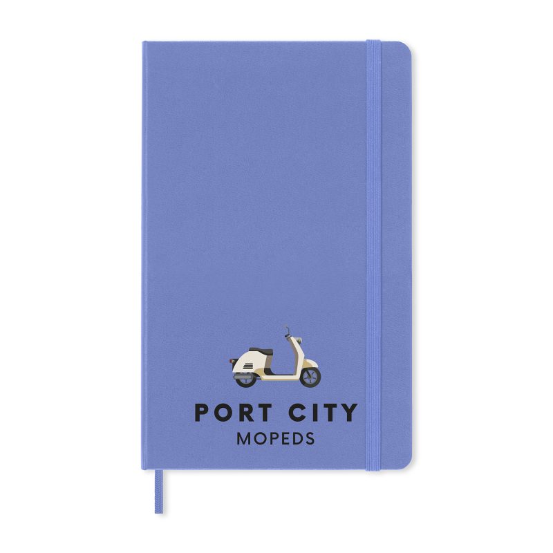 Moleskine Hard Cover Ruled Large Notebook - Hydrangea Blue-1