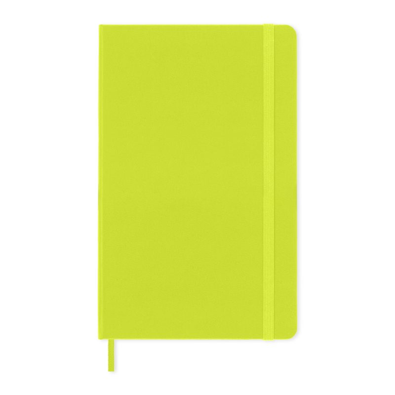 Moleskine Hard Cover Ruled Large Notebook - Lemon Green-2