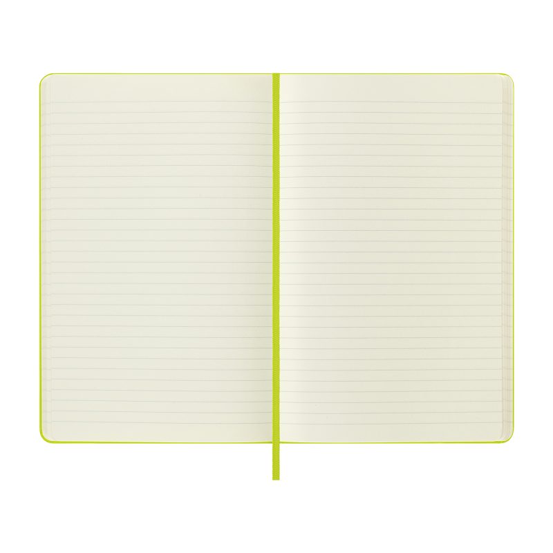 Moleskine Hard Cover Ruled Large Notebook - Lemon Green-3