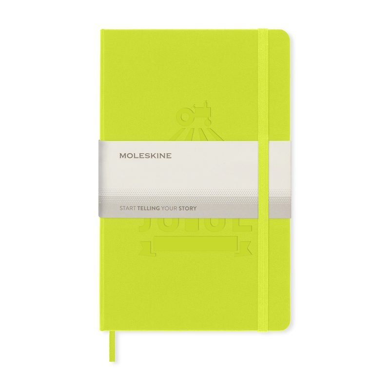 Moleskine Hard Cover Ruled Large Notebook - Lemon Green-5