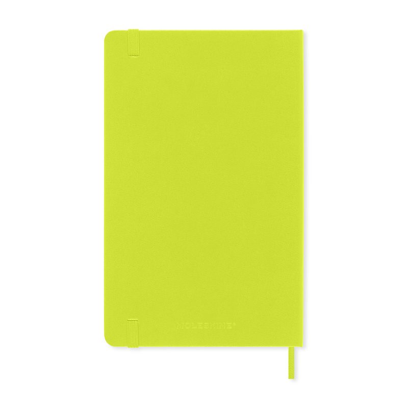 Moleskine Hard Cover Ruled Large Notebook - Lemon Green-6