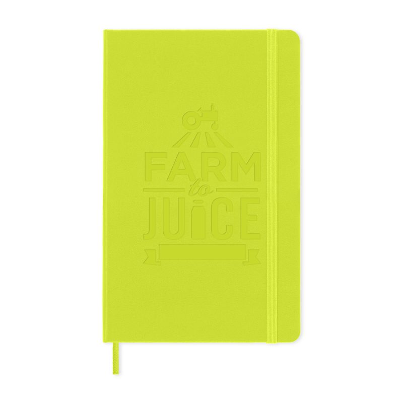 Moleskine Hard Cover Ruled Large Notebook - Lemon Green-1