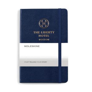 Moleskine Hard Cover Ruled Medium Notebook - Navy Blue-1