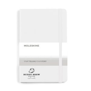Moleskine Hard Cover Ruled Medium Notebook - White-1