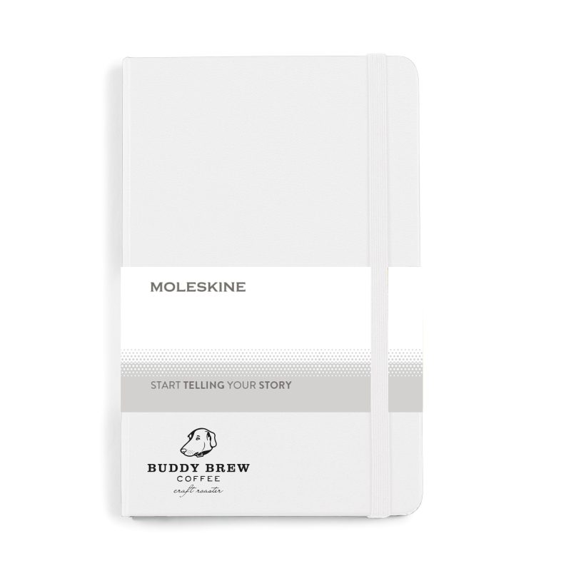 Moleskine Hard Cover Ruled Medium Notebook - White-1