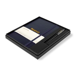 Moleskine Large Notebook and Kaweco Pen Gift Set - Navy Blue-1