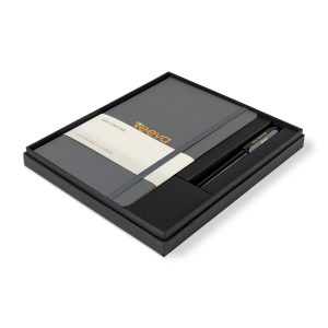 Moleskine Large Notebook and Kaweco Pen Gift Set - Slate Grey-1