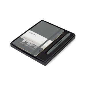 Moleskine Medium Notebook and GO Pen Gift Set - Slate Grey - Slate Grey-1