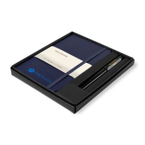 Moleskine Medium Notebook and Kaweco Pen Gift Set - Navy Blue-1