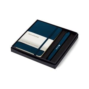 Moleskine Pocket Notebook and GO Pen Gift Set - Sapphire Blue - Sapphire Blue-1