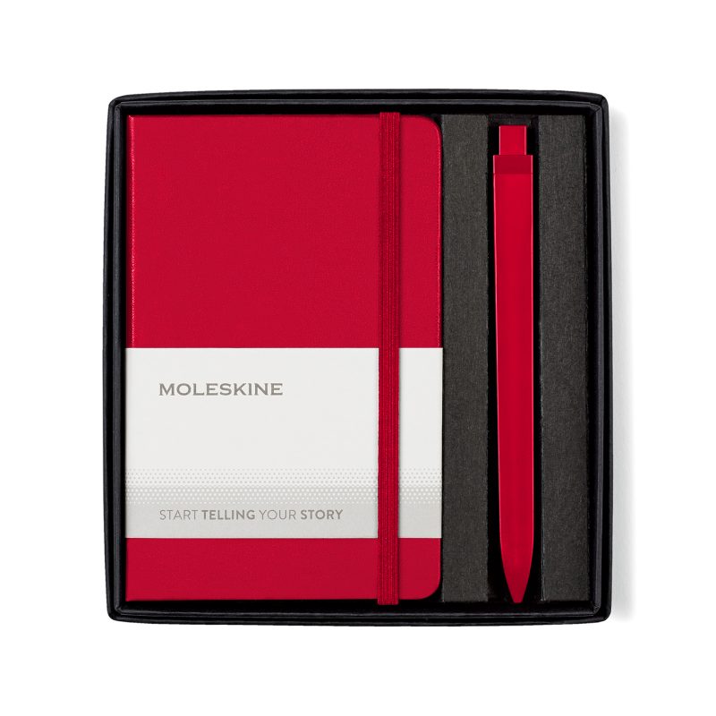 Moleskine Pocket Notebook and GO Pen Gift Set - Scarlet Red-5