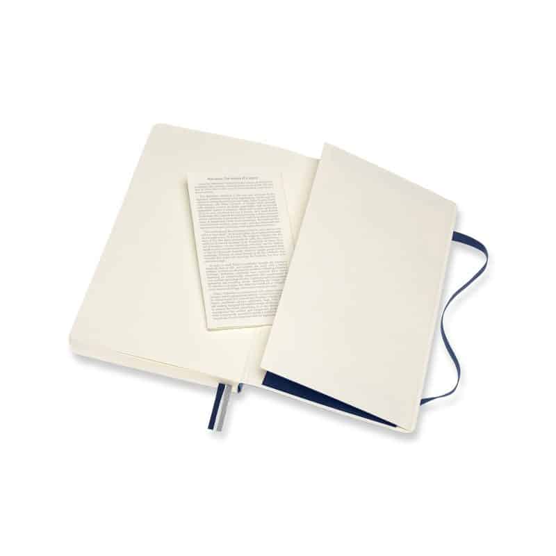 Moleskine Soft Cover Ruled Large Expanded Notebook - Sapphire Blue-4