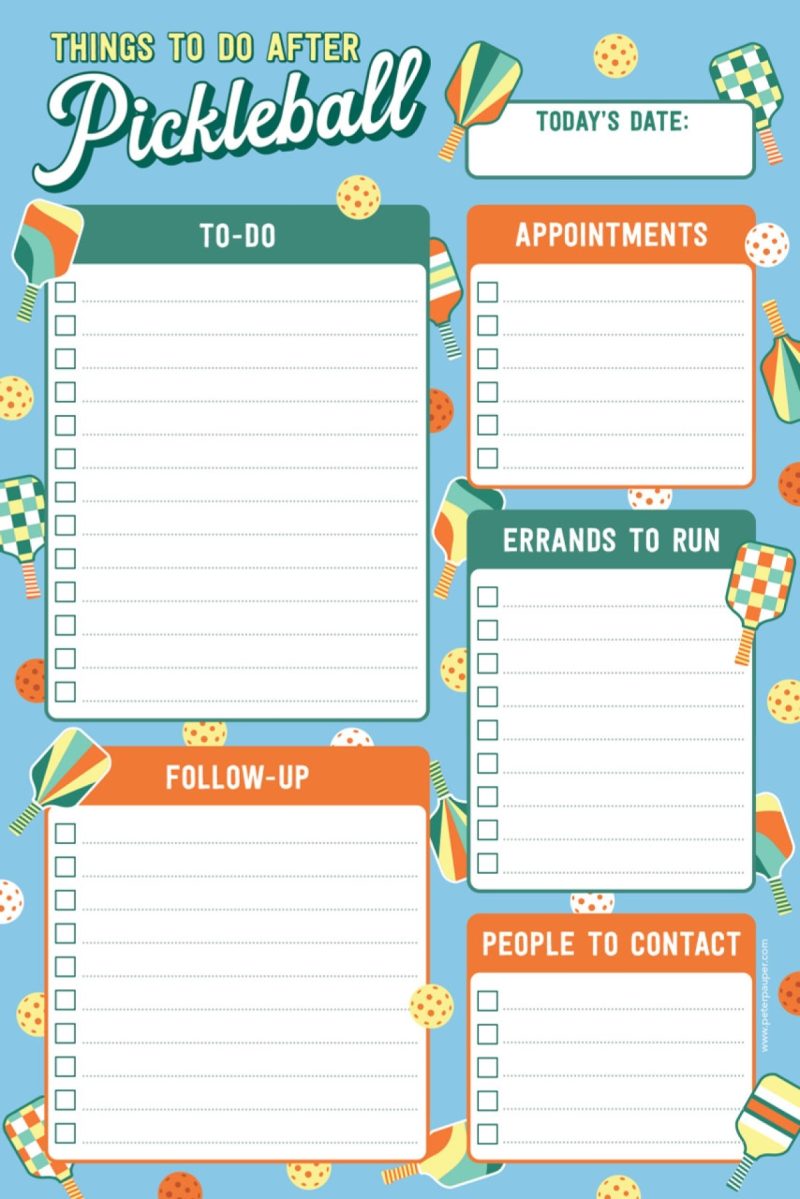 Pickleball Note Pad (60 sheets)-1