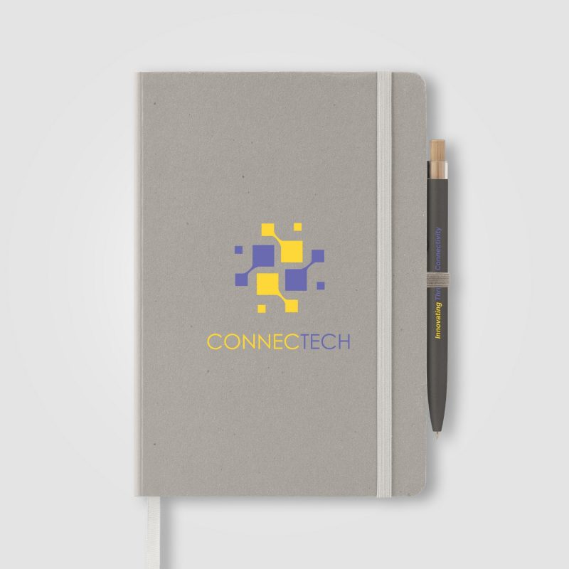 Terra Recycled Milk Carton Hard Cover Notebook & Reborn Pen Set – A5-2
